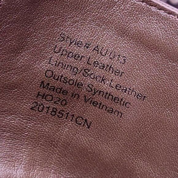 J. Crew Croc Embossed Leather Lace Up Combat Boot Brown Red White Women's sz 8.5 - Picture 10 of 11